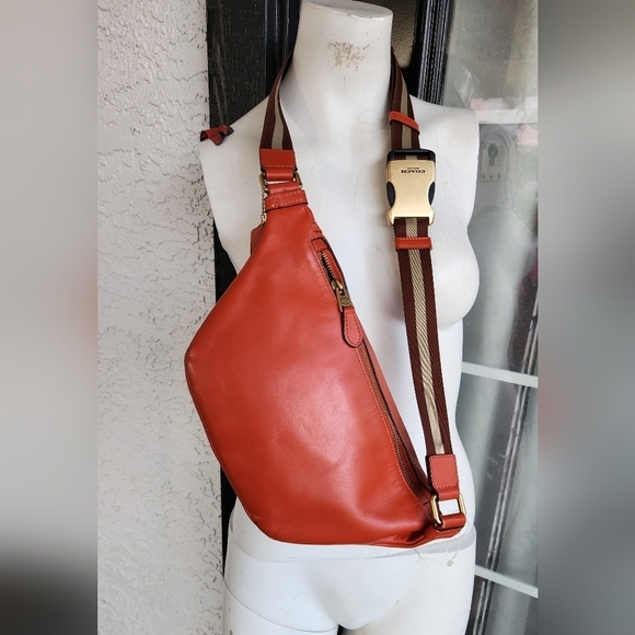 HERITAGE BELT BAG WITH SUEDE STRIPE (COACH C4033)B4/MANGO - Picture 7 of 13